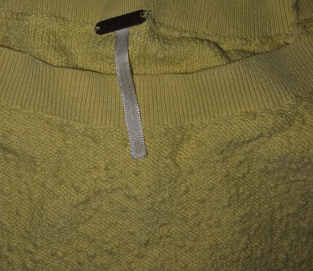 Free People Soft Yellow Crew Neck Sweater - Picture 2 of 2